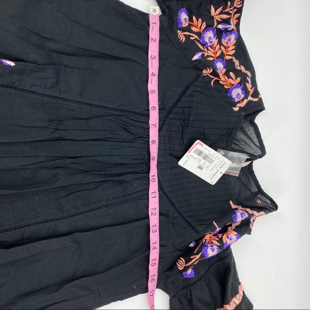 Free People Pavlo embroidered babydoll dress blk - Picture 12 of 13